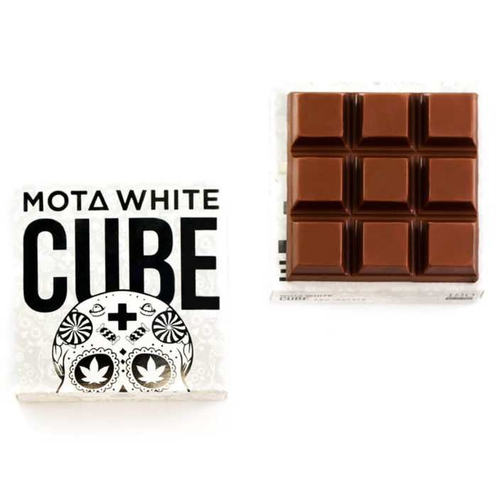 Mota white cube edible chocolate
