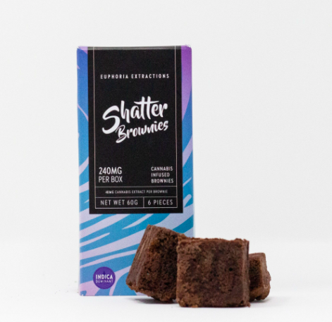 indica shatter brownies by euphoria extractions
